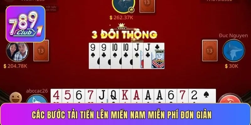 Các bước tải Tiến Lên Miền Nam miễn phí đơn giản